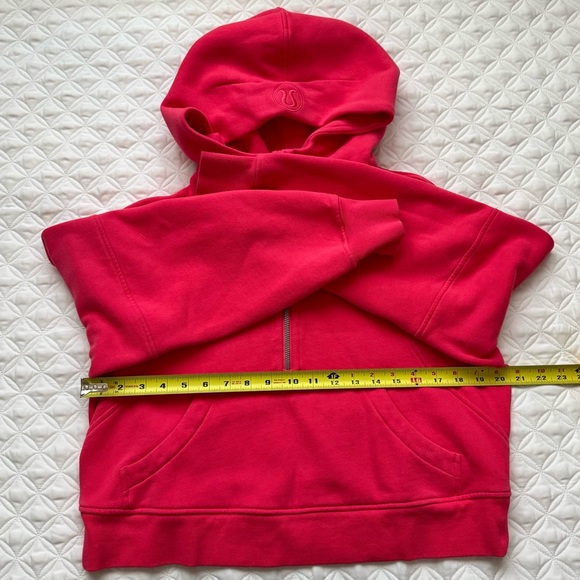 lululemon athletica Scuba Oversized Half Zip Hoodie Sweatshirt Lip Gloss Sz XS/S - Picture 10 of 15